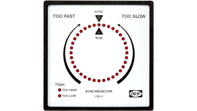 DEIF CSQ-3 synchroscope