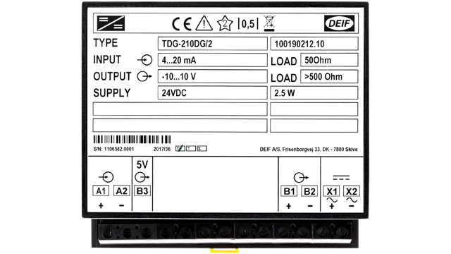 DEIF TDG-210DG transducer