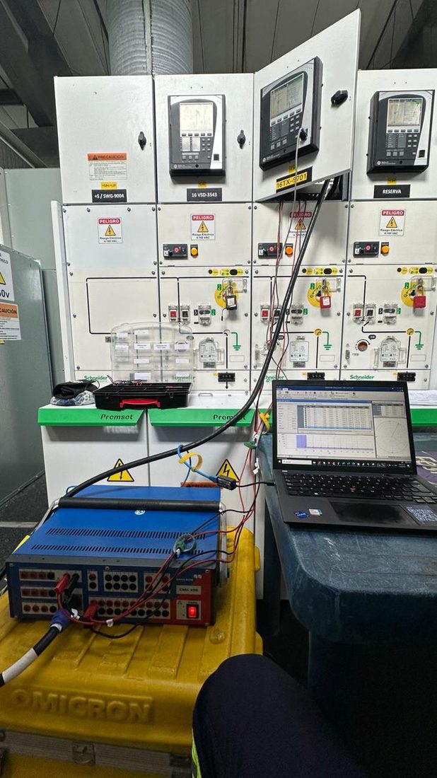 Relay verification with secondary injection OMICRON CMC 356
